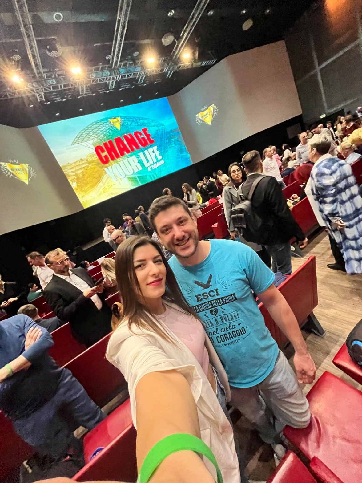 Daniel e Aurora a un evento di formazione